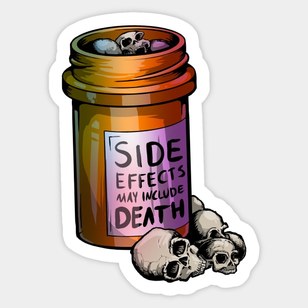 Side Effect May Include Death Sticker by corykerr